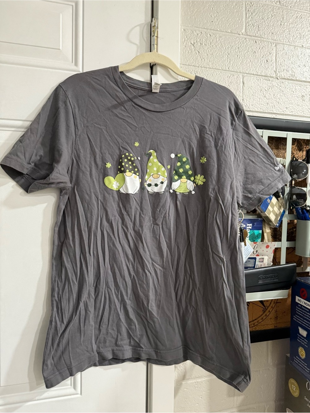Banner Health Gray Gnome Graphic Tee with Green Accents